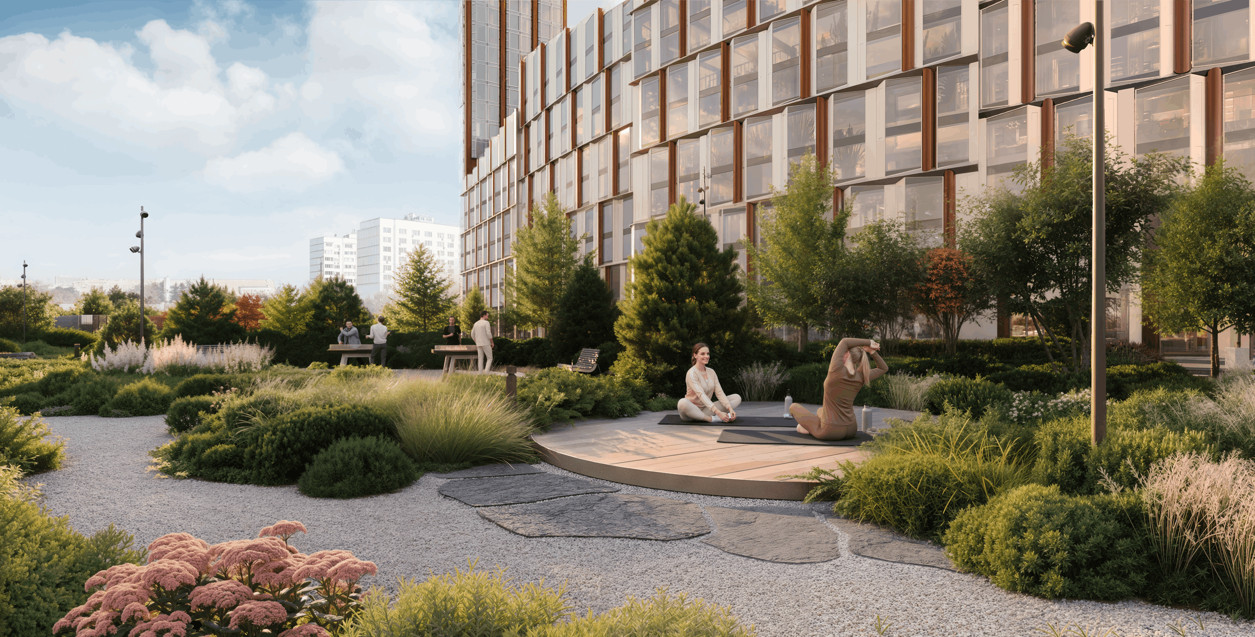 Лужайка для йоги