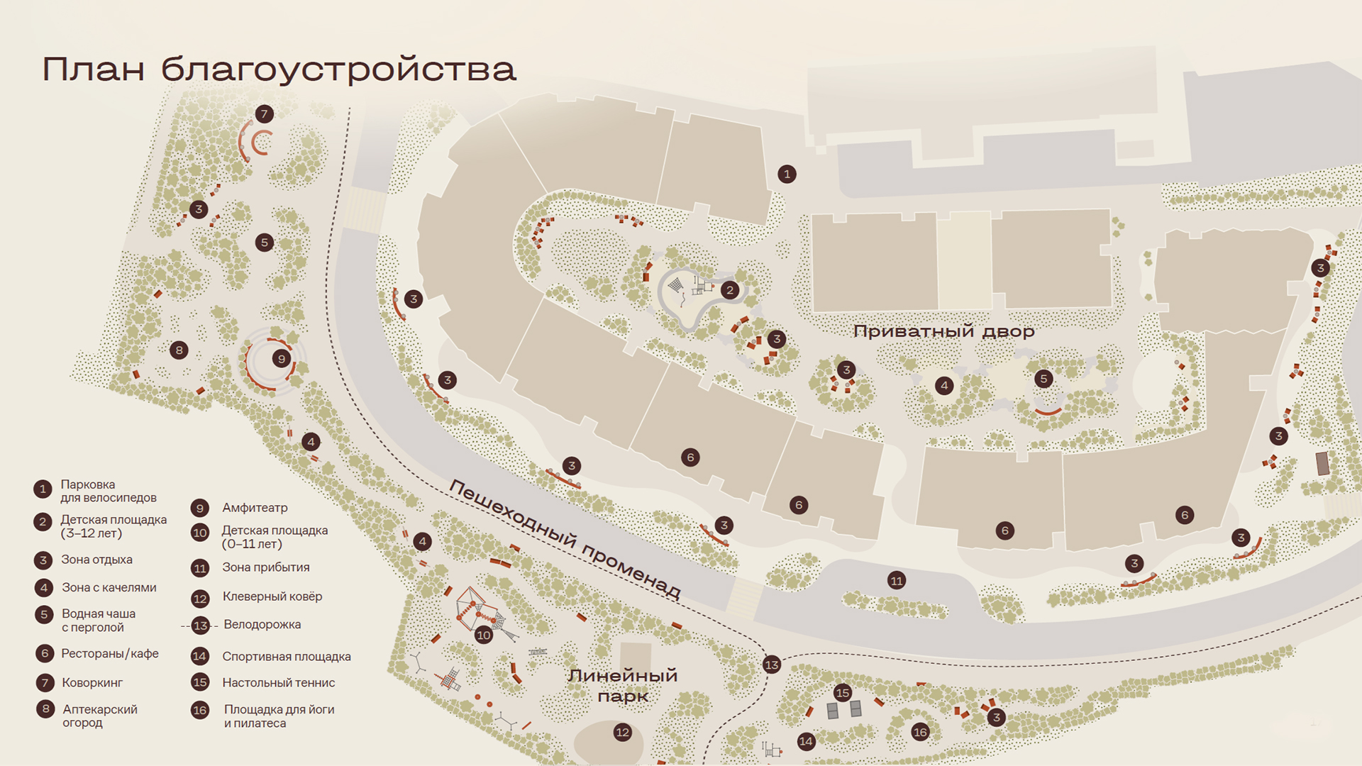 Генеральный план благоустройства МАСТЕРС — квартира район аэропорт
